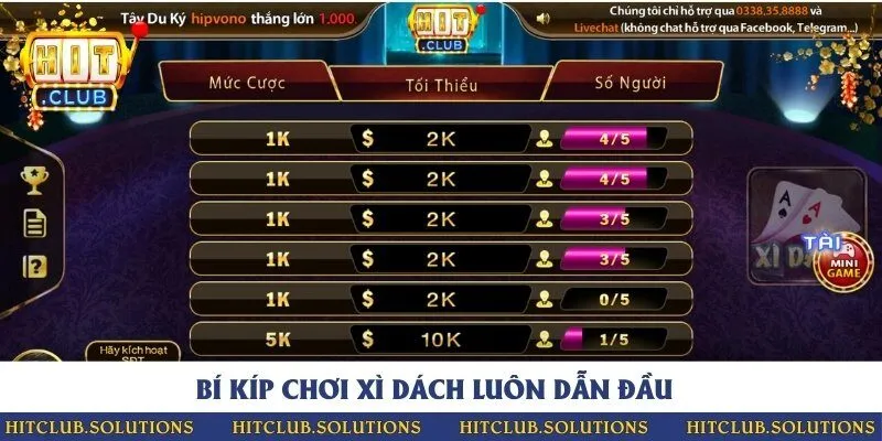 Mẹo chơi xì dách bất bại trước mọi đối thủ