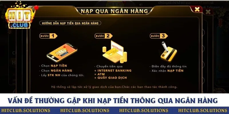 Các vấn đề trong quá trình nạp tiền tại cổng game bằng phương thức ngân hàng